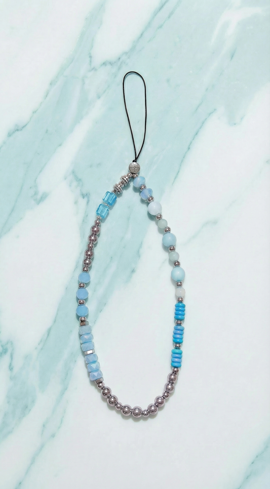 aqua moshi moshi wristlet phone charm