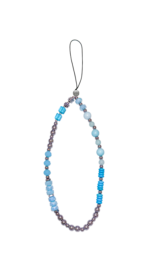 aqua moshi moshi wristlet phone charm